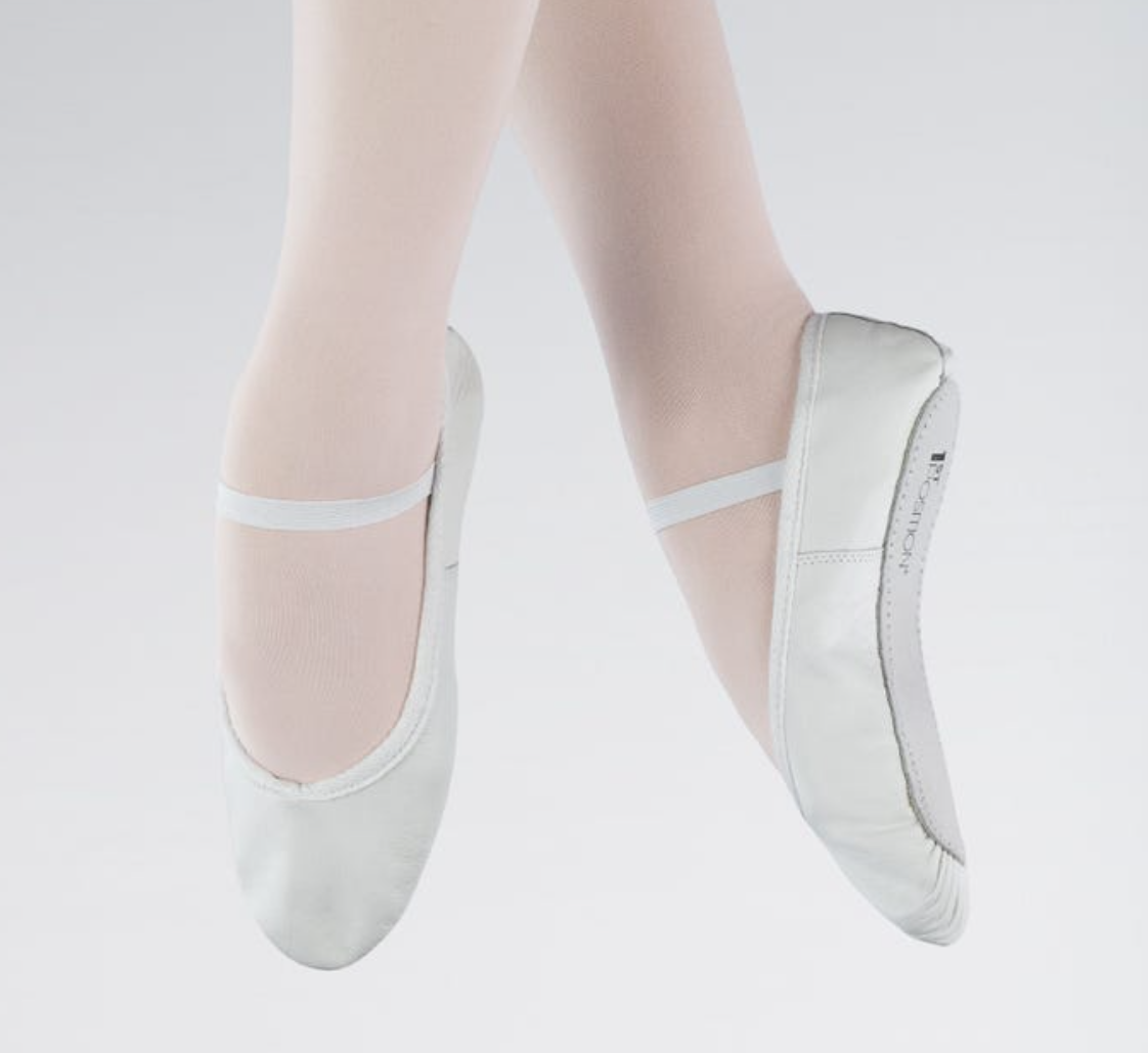 1st Position full sole leather ballet shoes.