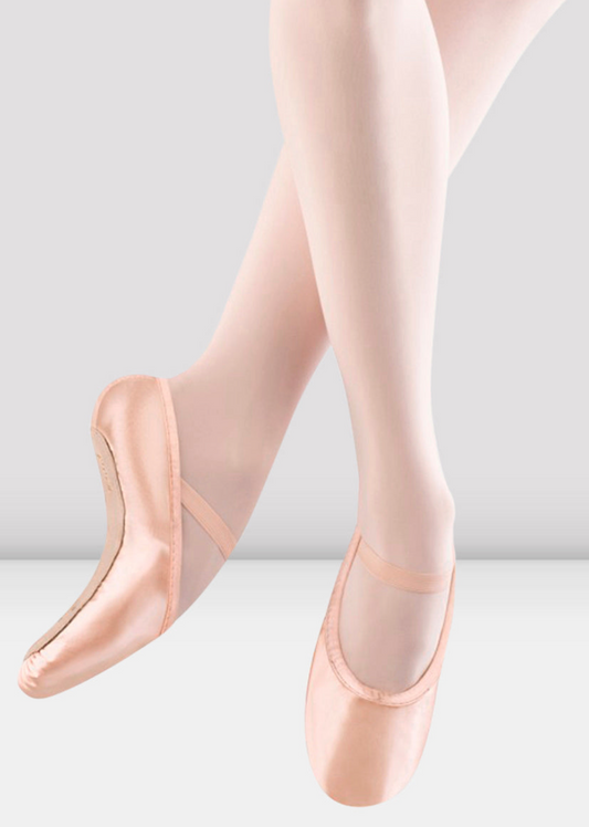 Bloch stretch satin ballet shoes.