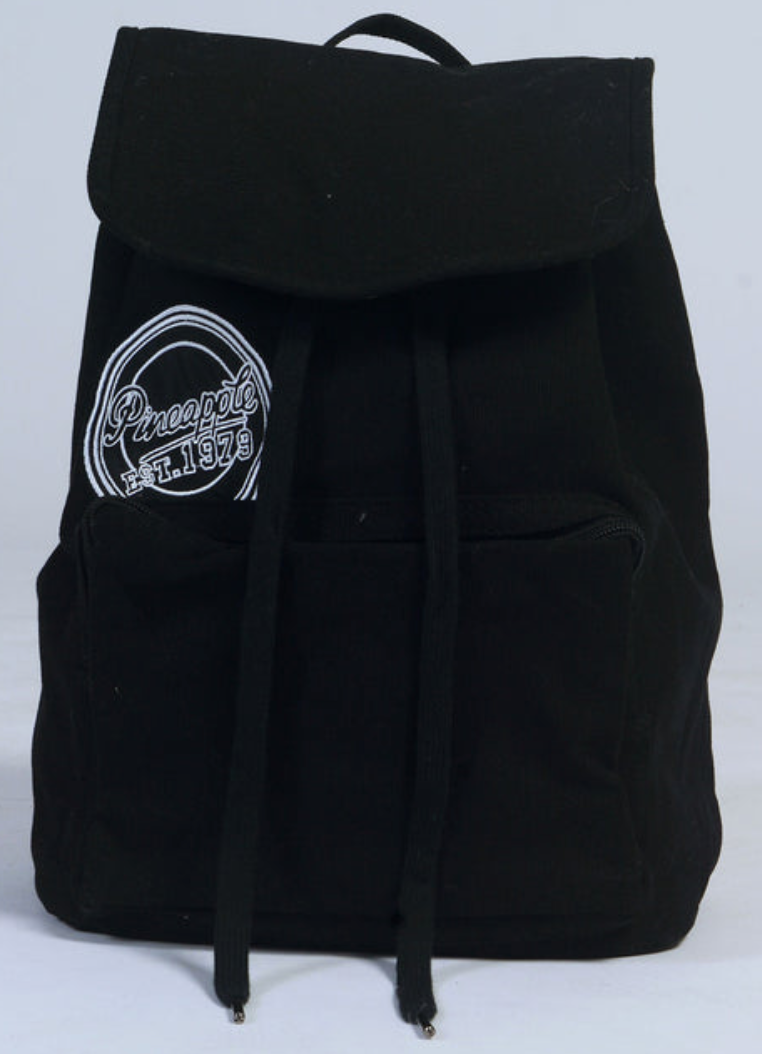 Pineapple canvas backpack.