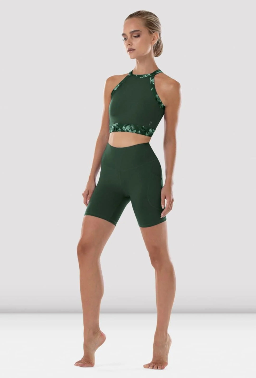 Bloch Ladies Reece High Neck Crop Top