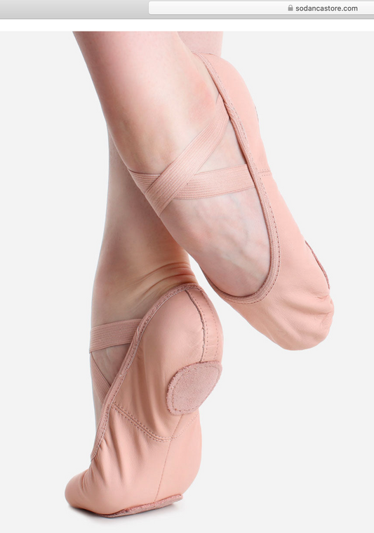 So Danca SD60 leather split sole ballet shoes.