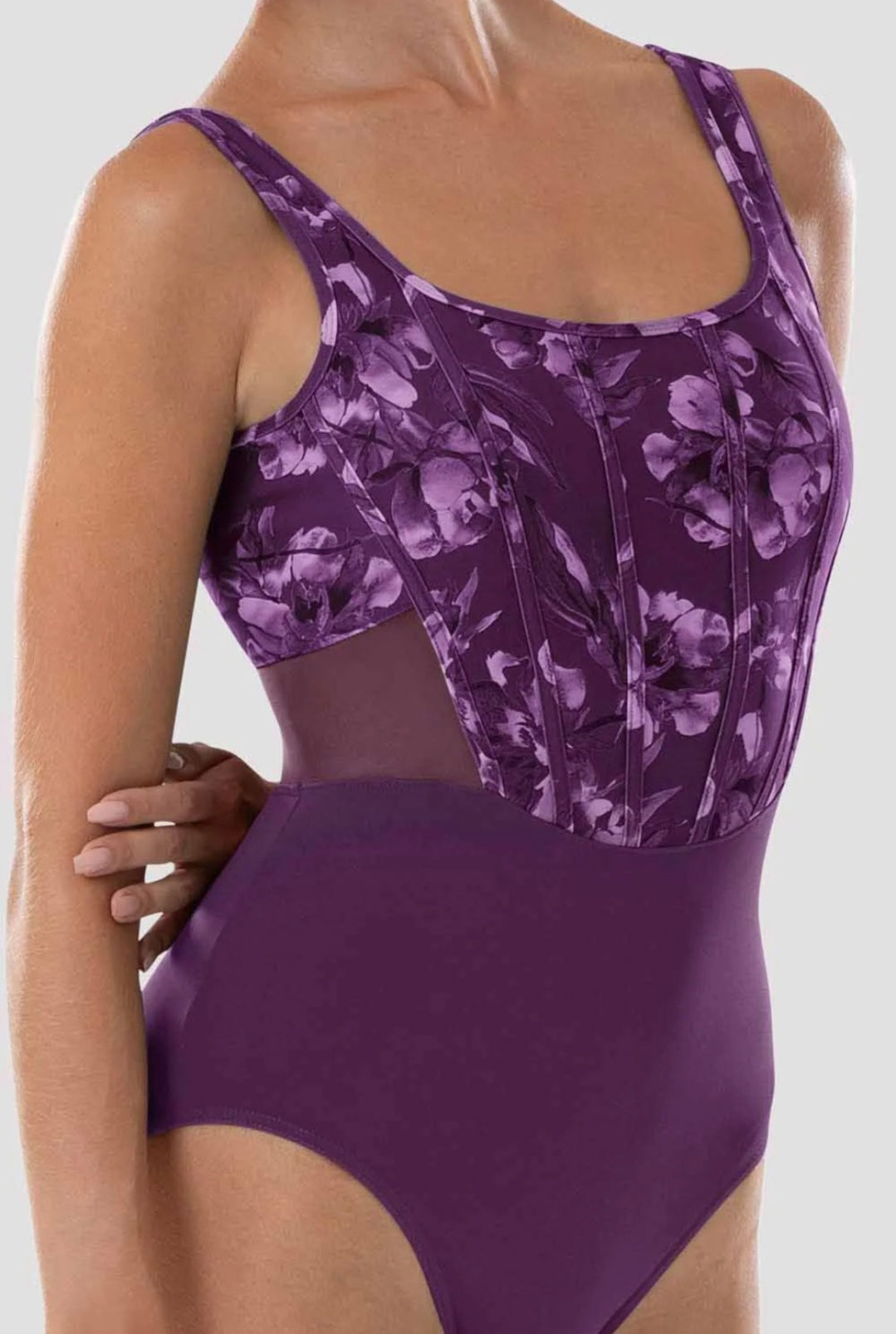 Bloch Ladies Abby Floral Tank Leotard
