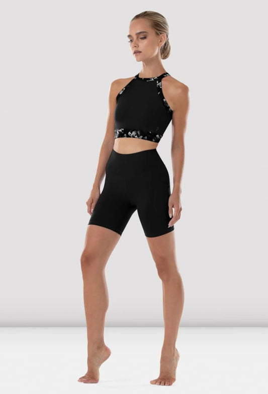 Bloch Ladies Reece High Neck Crop Top