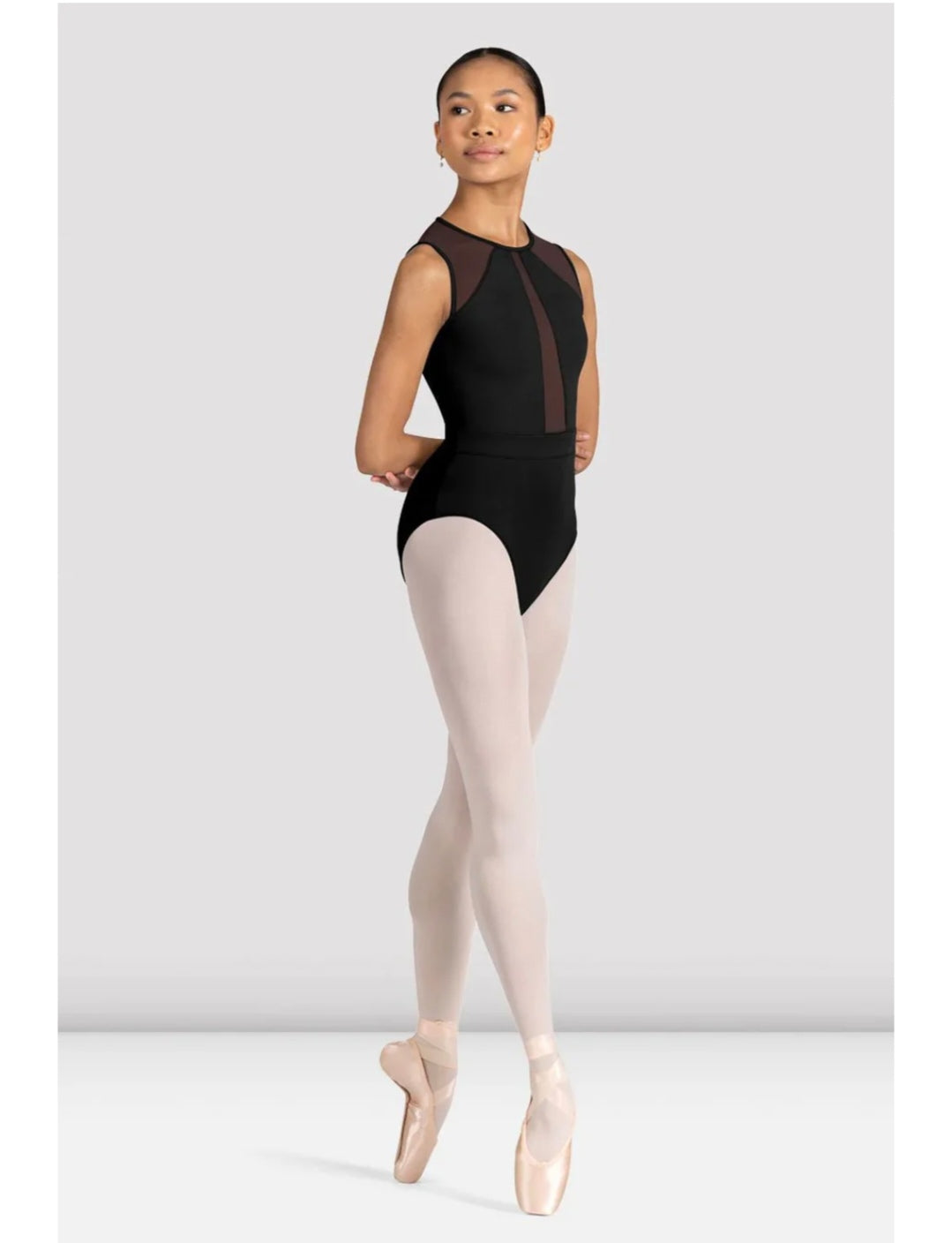 Bloch high neck zipper back leotard
