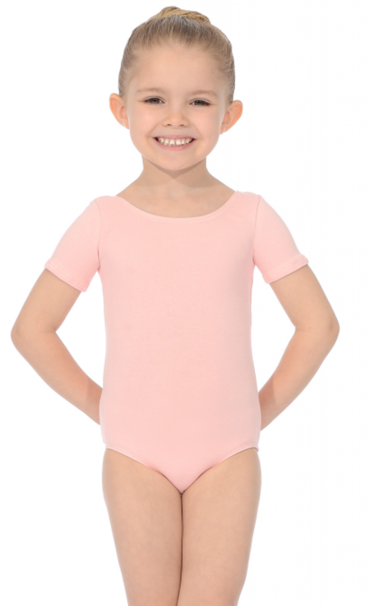 Roch Valley Prim Cap Sleeve leotard. Pink